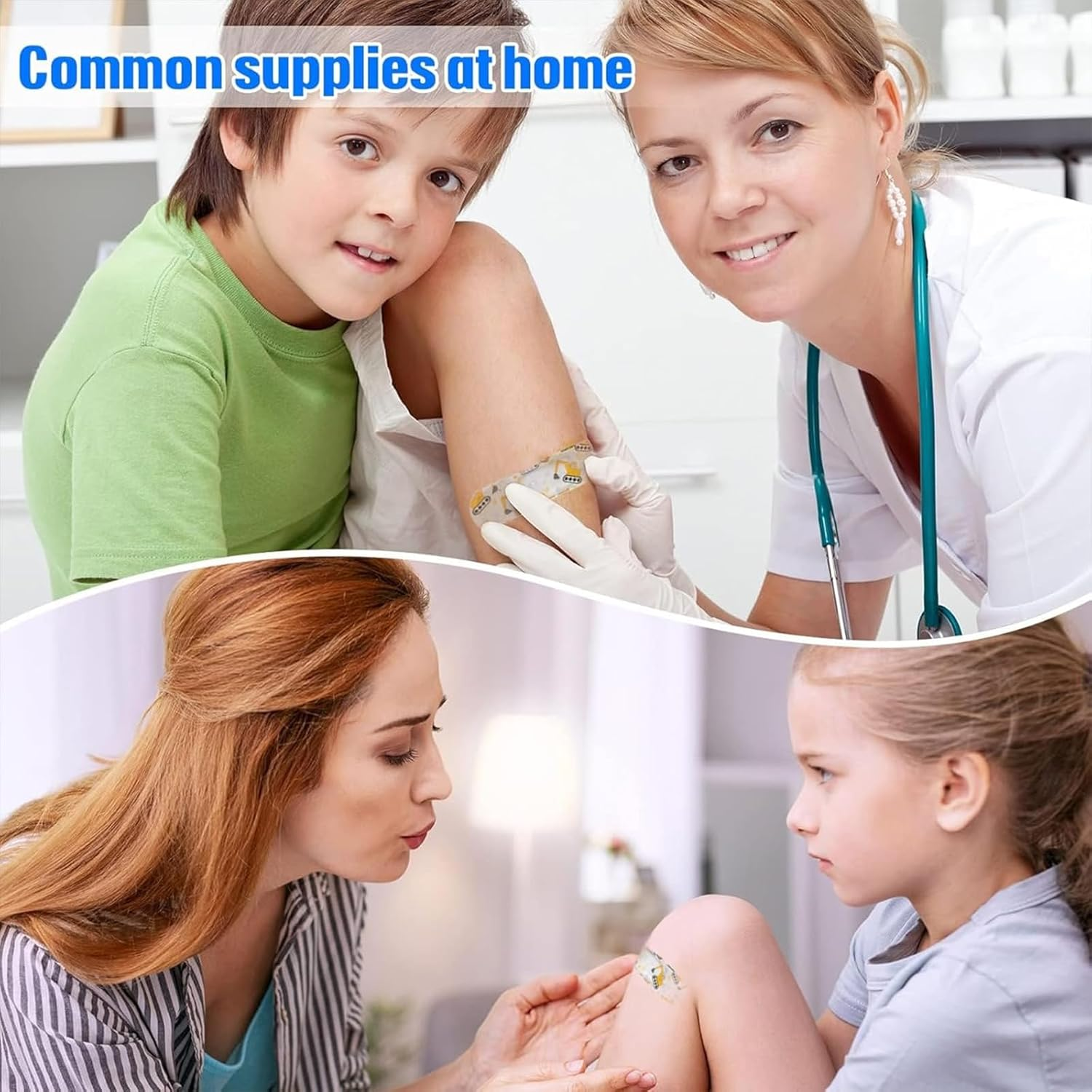 120-Pack Bandages - Waterproof and Breathable, Hypoallergenic, Latex-Free - Various Cute Cartoon Designs, Breathable Bandages Protect against Scrapes and Cuts. image number 1