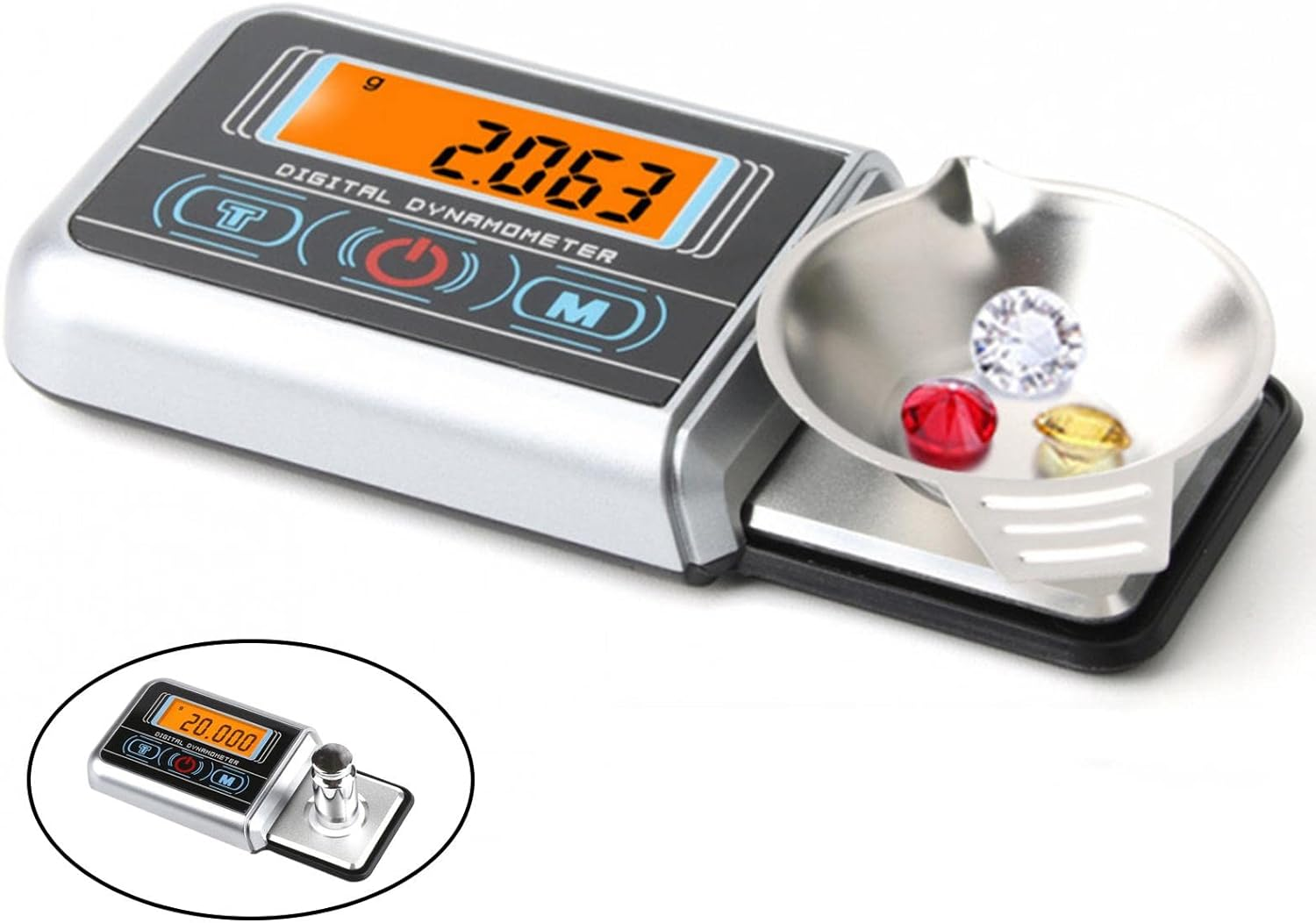 KESOTO Professional Digital Mini Turntable Stylus Force Scale Gauge Backlight image number 5