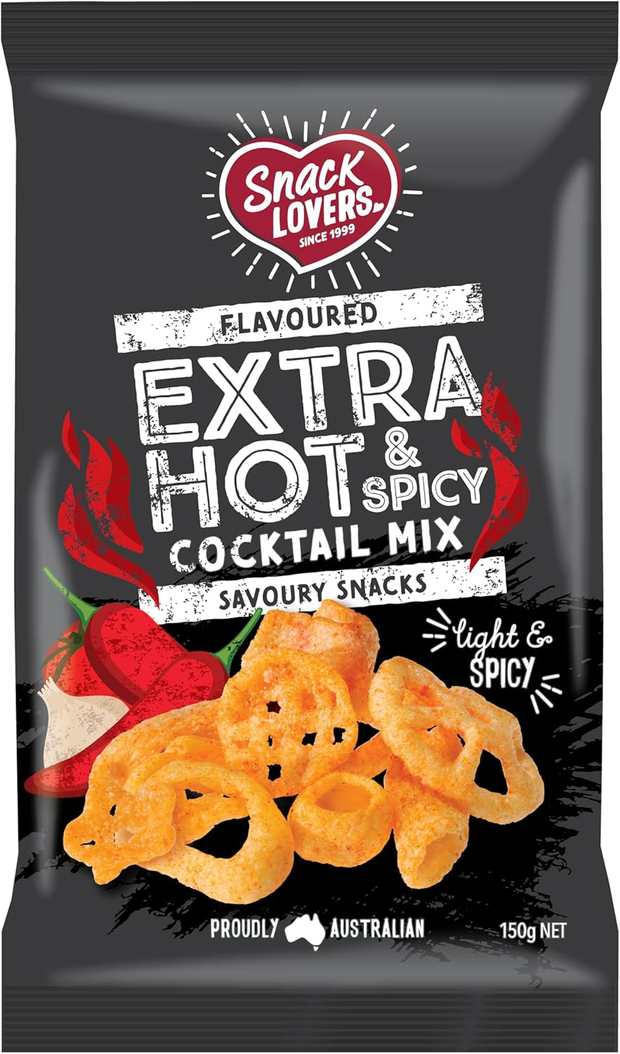 Snack Lovers Extra Hot and Spicy Cocktail Mix Savoury Snacks 150 G image number 1