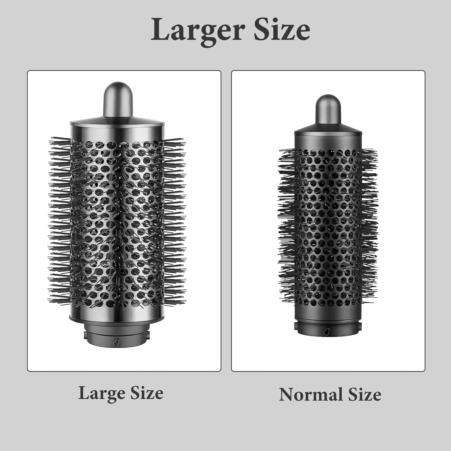 Large round Volumizing Brush Attachments for Dyson for Airwrap Styler HS01 HS05, Accessories for All Hair Types, Grey