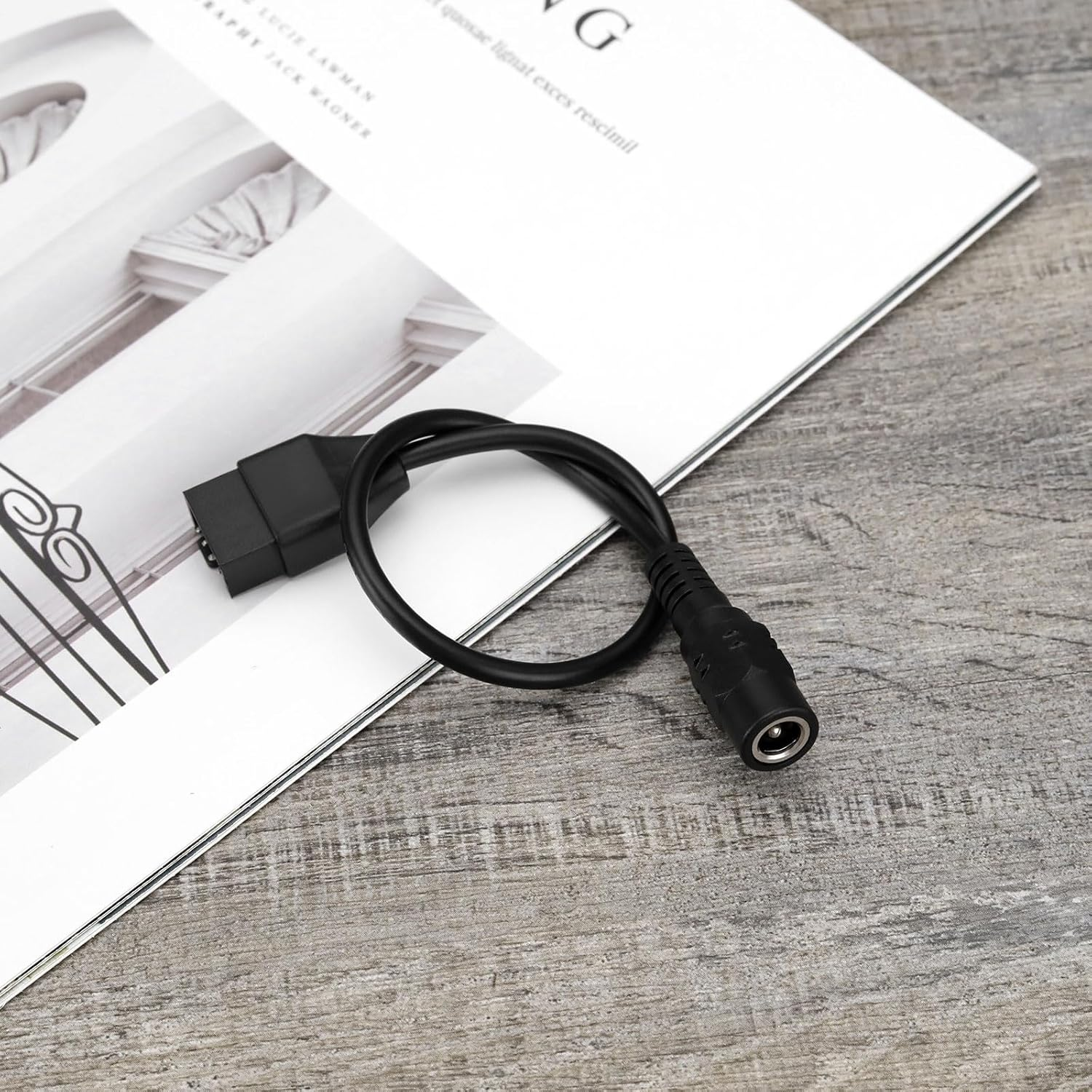 Emagtech 4PCS Fan Extension Cable DC5521 Female to 4 Pin Male 22AWG PWM Housing Fan Cable 12V Power Supply Adapter for CPU Fans PC Cooling Fan 24Cm image number 1