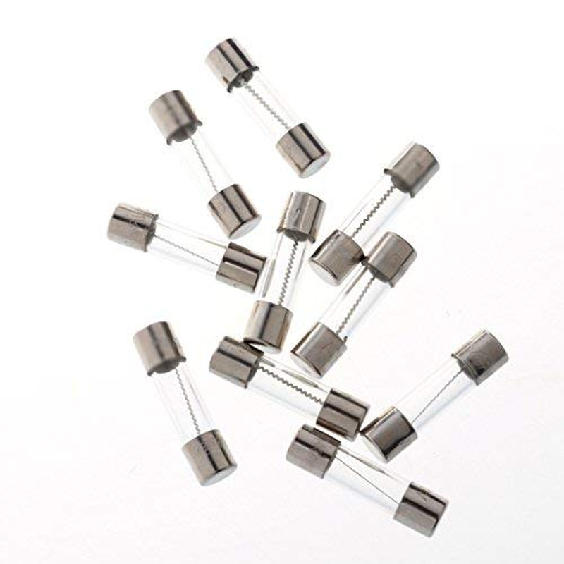 BCP Pack of 10 Pcs Slow-Blow Fuse 15A 250V Glass Fuses 20 X 5Mm