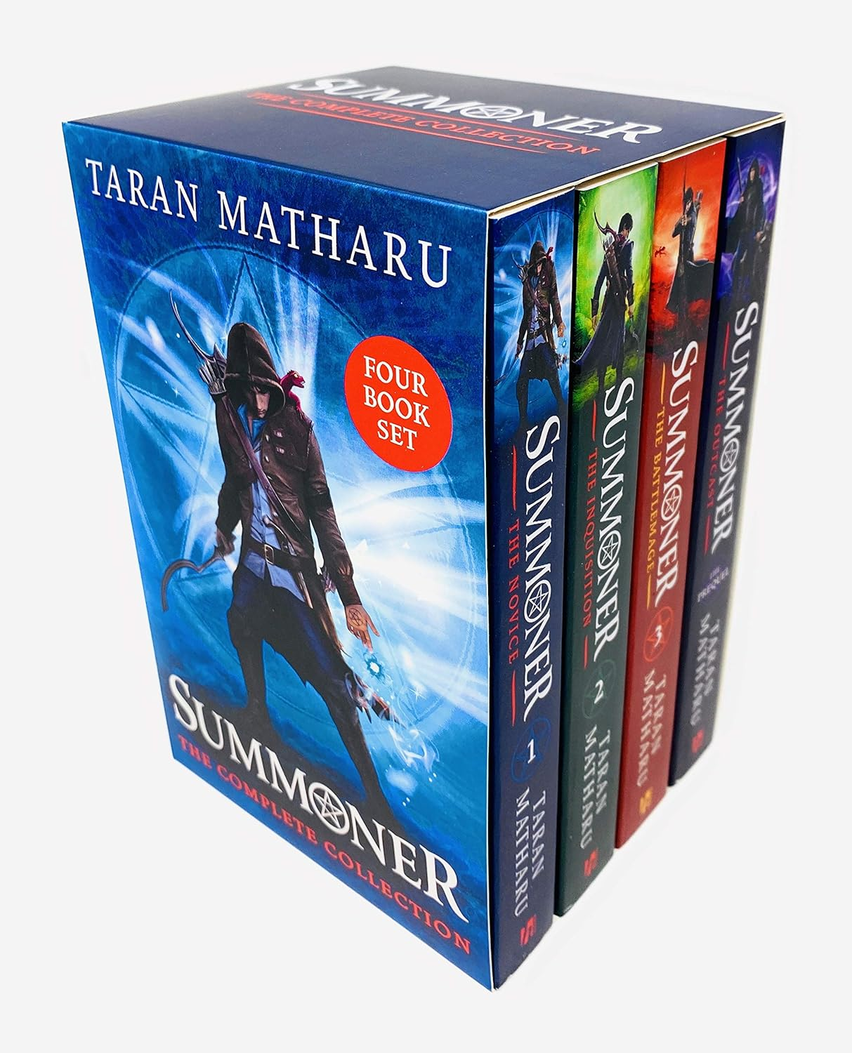 Summoner the Complete Collection 4 Books Box Set by Taran Matharu (The Novice, the Inquisition, the Battlemage & the Outcast)
