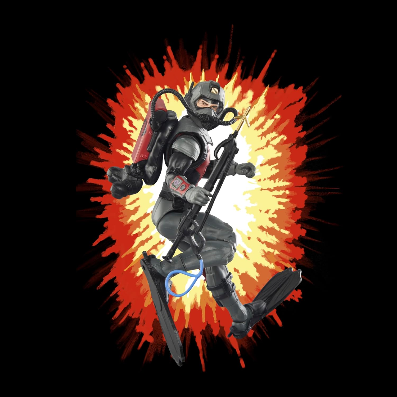 G.I. Joe Classified Series Retro Cardback Cobra EEL, Collectible 6 Inch Action Figure with 7 Accessories image number 3