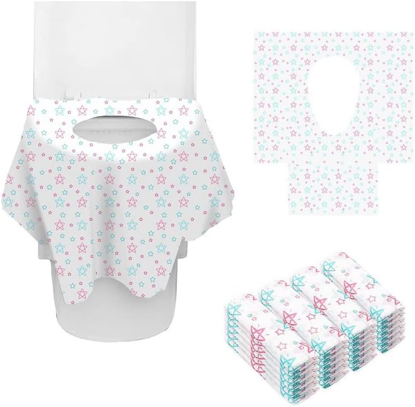 Disposable XL Training Toilet Seat Covers, 24 Pack, Individually Wrapped, Waterproof, Non-Slip image number 3