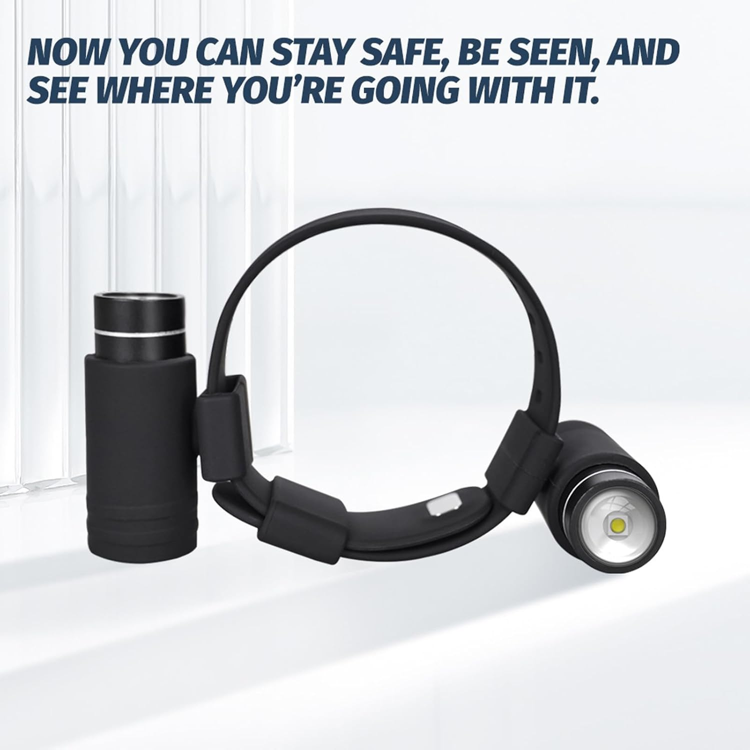 Wrist Flashlight Watch, High Brightness IP5 Waterproof, 3 Modes, Long-Lasting, Aluminum Alloy Housing for Night Activities image number 3