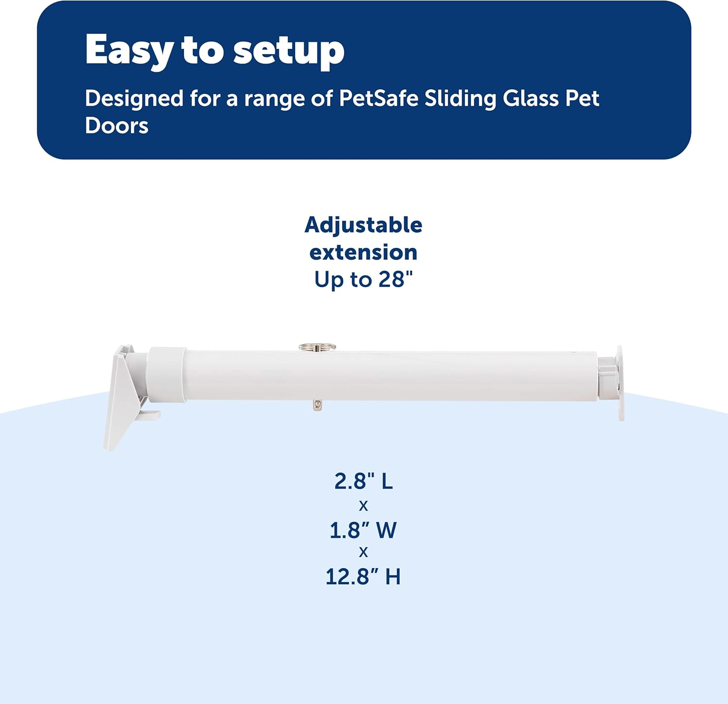 Petsafe Sliding Glass Pet Door Security Bar - Easy to Install - Lock Your Sliding Glass Pet Door - Compatible with Petsafe Sliding Glass Pet Doors - for Sliding Glass Doors up to 72&rdquo; Wide image number 3