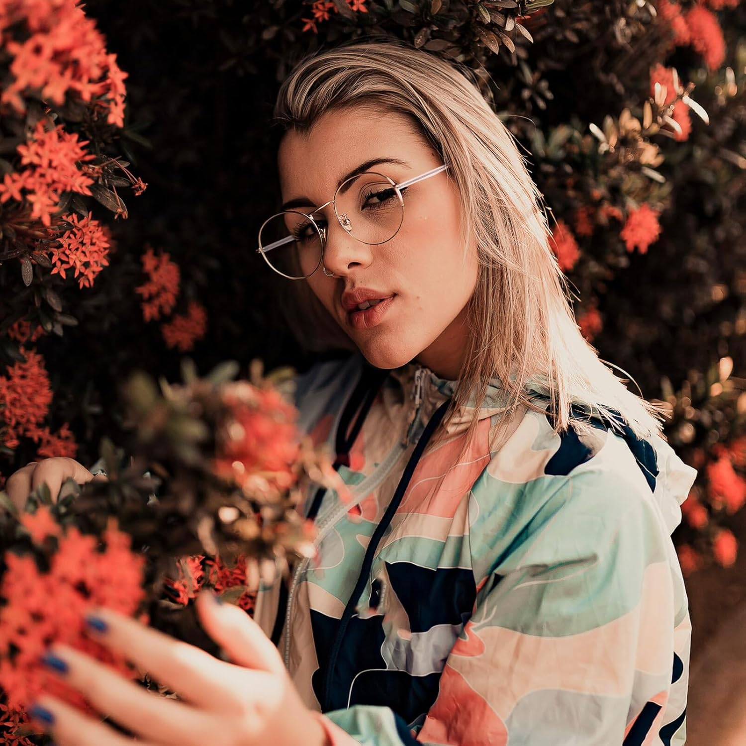 Homoyoyo Metal Glasses Replacement Temple Glasses Arm Replacement, 1 Pair Universal Metal Eyeglass Arm for Black - Rose Gold image number 5