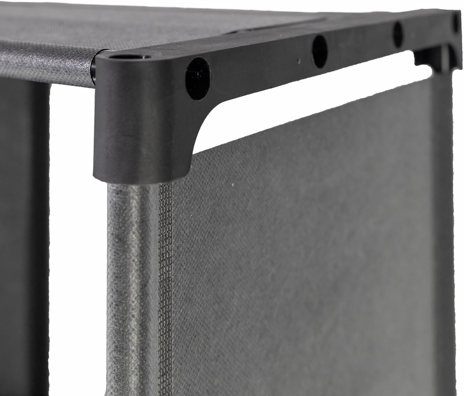 SORTI Storage Organizer, 9 Cubes, Wardrobe Closet Storage Shelves, DIY Closet Cabinet, Bookcase, Shelf for Bedroom, Living Room, Black with Rubber Mallet, Toy Storage, Books, Shoes, Clothes