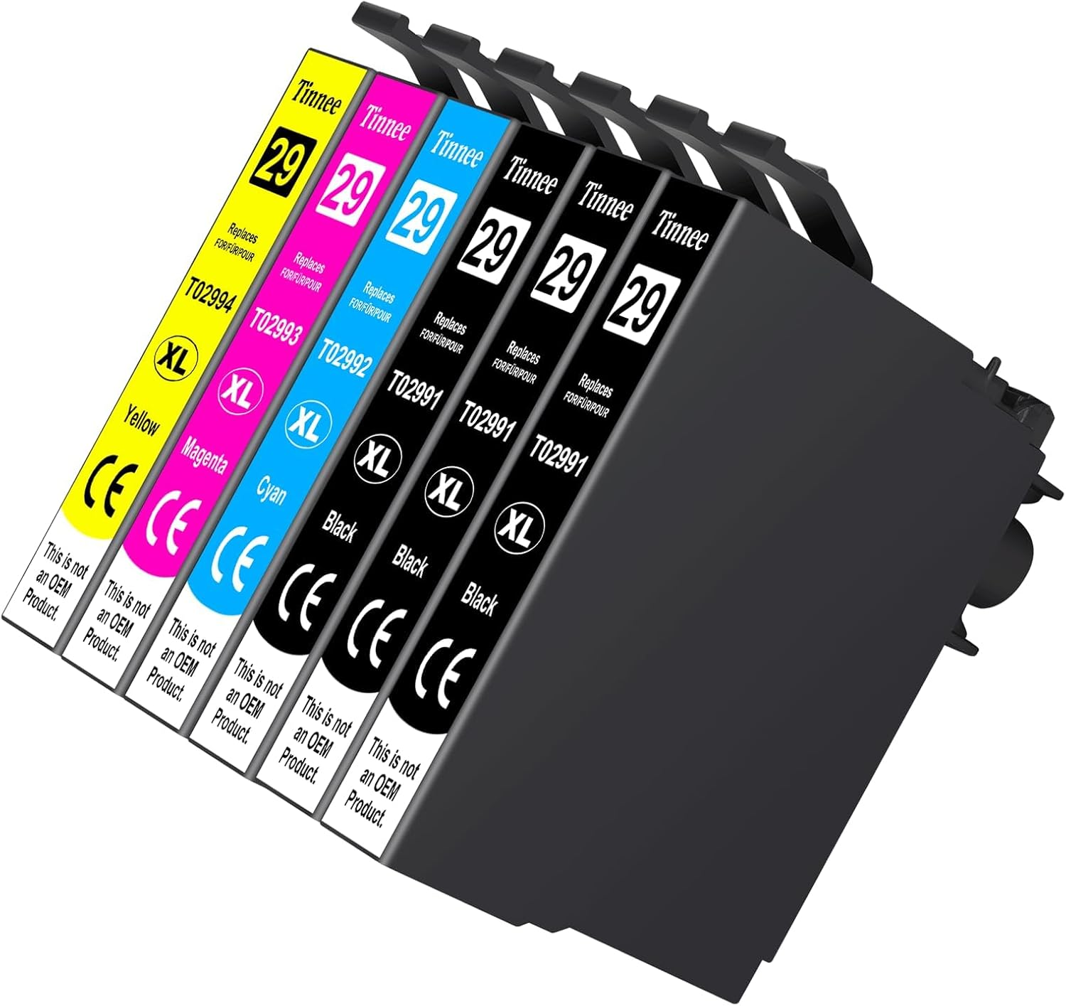 Multipack 29 XL Cartridges Replacement for Epson 29 Epson 29XL Printer Cartridges for Epson XP-342 XP-332 XP-442 XP-245 XP-352 XP-345 XP-445 XP-235 XP-435 XP-432 XP-335 (6 Black)