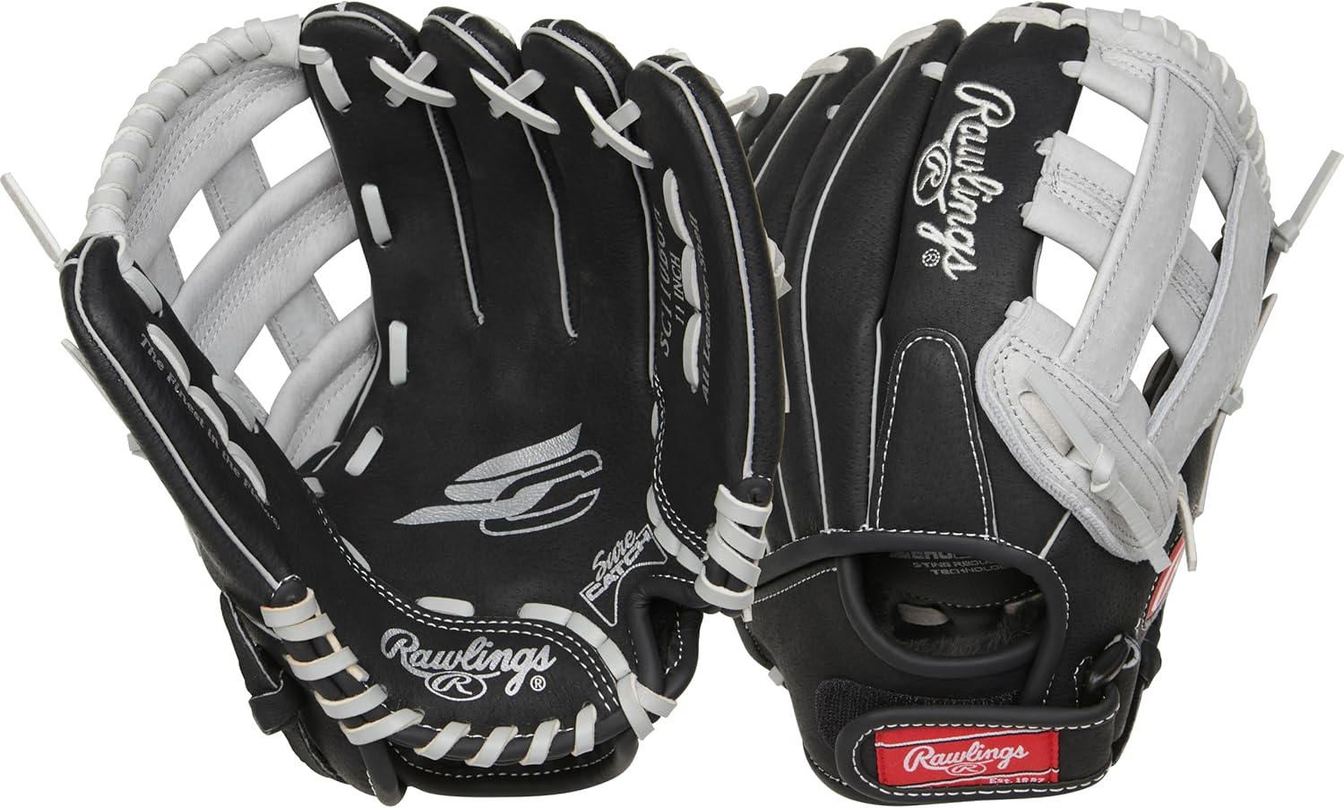 Rawlings | Sure Catch T-Ball & Youth Baseball Glove | Sizes 9.5" - 11.5" image number 4