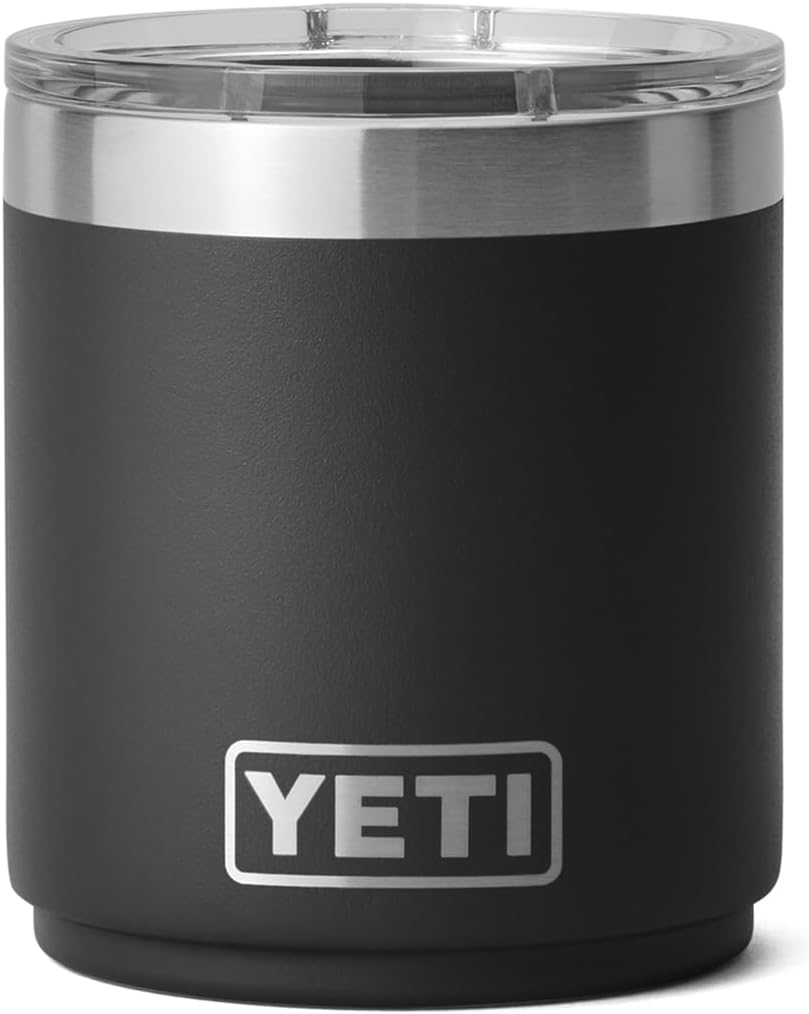 YETI Rambler 10 Oz Stackable Lowball 2.0, Vacuum Insulated, Stainless Steel with Magslider Lid, Navy
