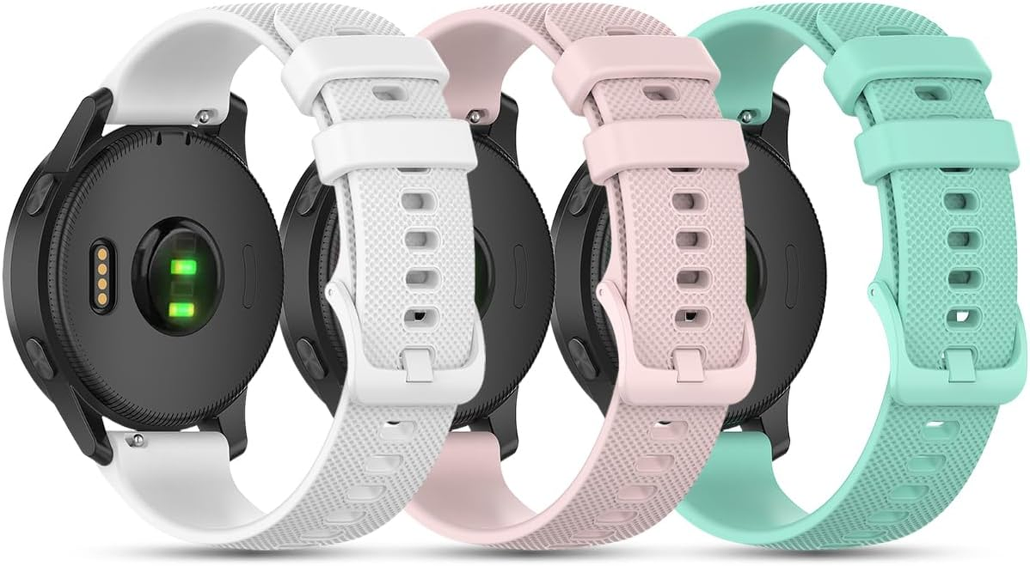 (3 Pack)T Tersely Compatible for Garmin Venu 4 45Mm/3/Forerunner 265 /Vivoactive 4 45Mm / Forerunner 255 /Forerunner 255 Music/ Venu 2, 22Mm Silicone Straps Sport Watch Band Quick Release Strap for Garmin Smartwatch image number 1