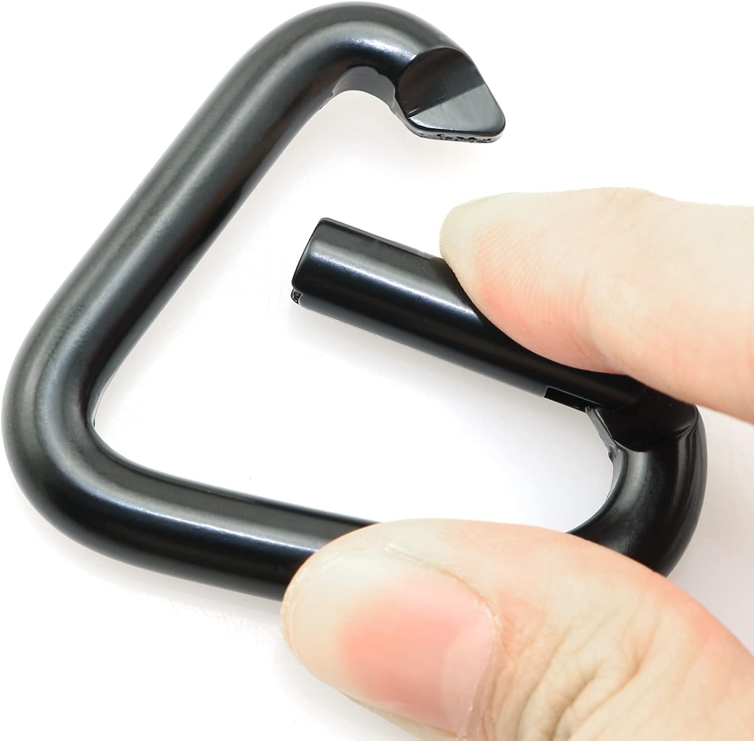 5 Pieces Aluminum Alloy Keychain Kettle Buckle Triangle Outdoor Camping Hiking Keychain Snap Clip Hook image number 5