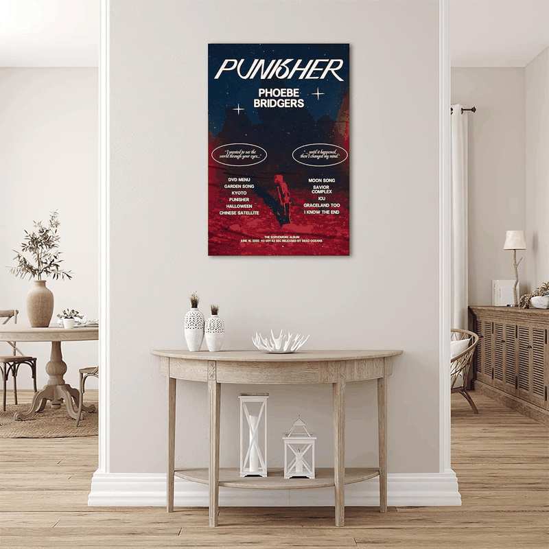 Phoebe Bridgers Poster Album Cover Art Wall Canvas Pictures for Modern Office Decor Vintage Prints 40X60Cm Unframed (G) image number 4