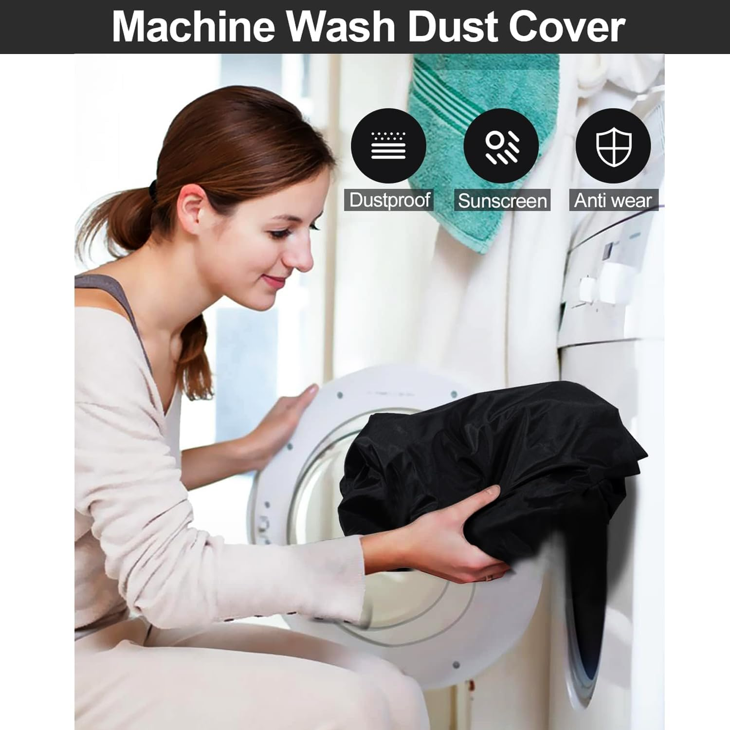 Digital Piano 88 Key Piano Dust Cover,With Drawstring Lock Piano Music Keyboard Dust Cover,Adjustable Electric Piano Keyboard Cover image number 2