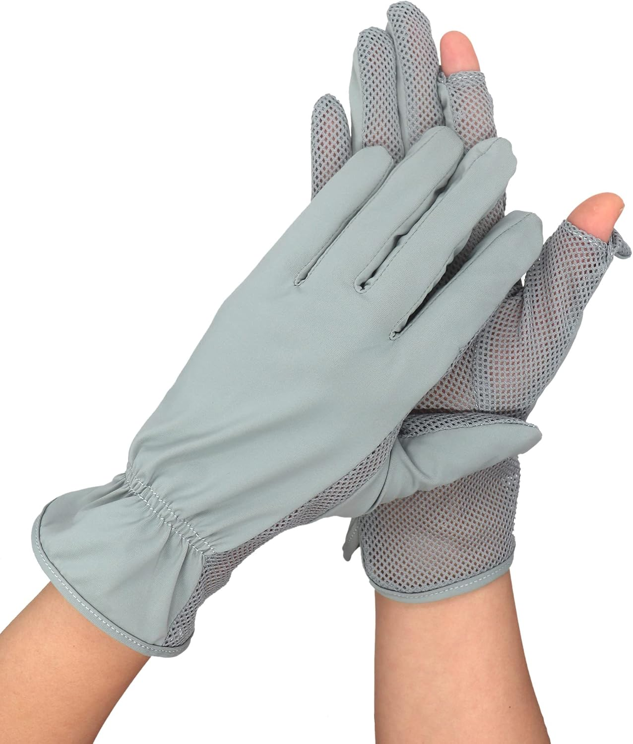 Women'S UPF 50+ Summer Breathable UV Protection Touch Screen Driving Gloves