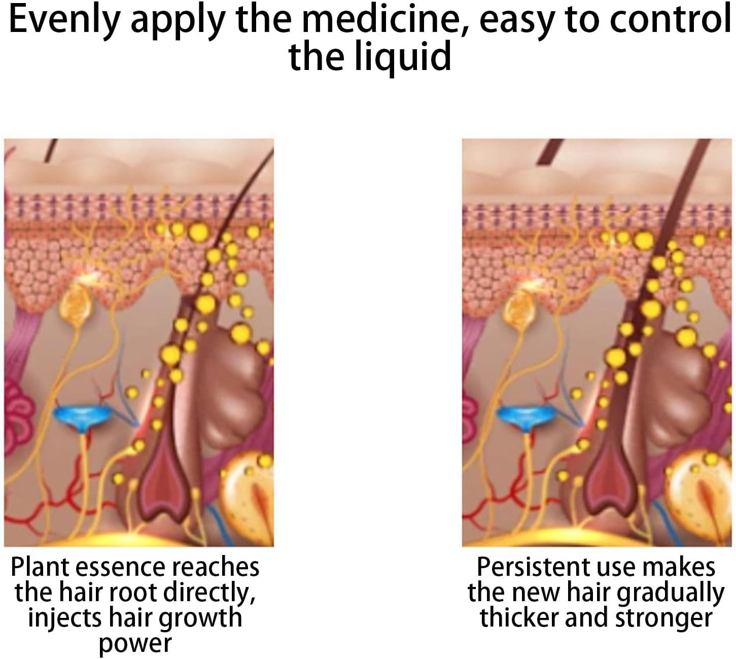 Oil Comb Applicator - Portable Scalp Massager Oil Comb,Hair Oil Dispenser, Hair Oiler Applicator, Liquid Comb Applicator for Sensitive Scalp