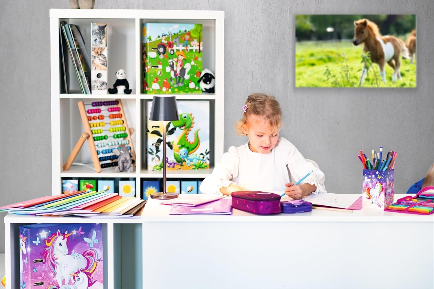 Herma Exercise Book Cover A4, with Inscription Label, Made of Wipeable and Sturdy Plastic, Slip on Cover Jackets for School, Green image number 6