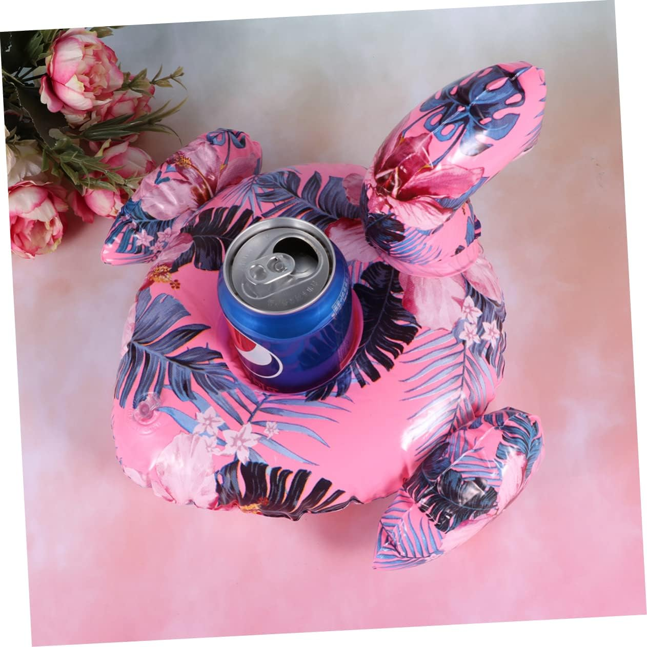 Totority Beer Flamingo 2Pcs Swim Beer Mat Swim Beer Holder Flamingo Drink Float Beer Holder Water Floating Drink Inflatable Pool Colorful Beer Holder Inflatable Drink Holder Drink Floats Re-Usable image number 3