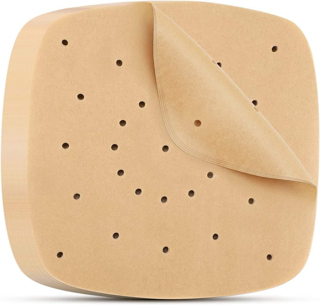 Air Fryer Parchment Paper - 200 PCS 8.5 Inch Perforated Parchment Liner,Air Fryer Liners Baking Sheets for Air Fryer,Steaming Basket,Baking,Ovening and More