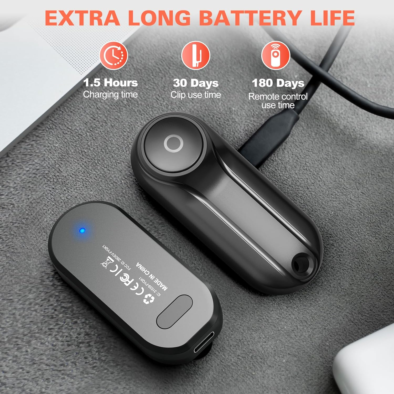 RF Remote Control Page Turner for Kindle Paperwhite Oasis Scribe Kobo,Kindle Accessories for Ereaders Iphone Ipad Android Tablets Reading Novels Comics image number 2