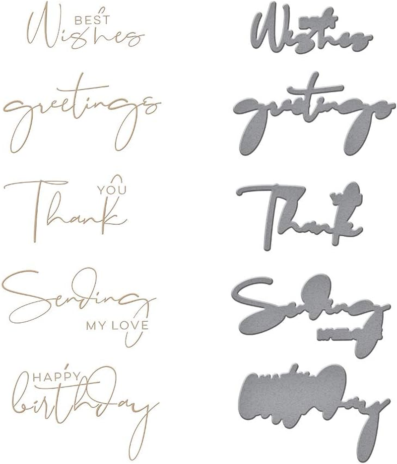 SPELLBINDERS PAPERCRAFTS, INC HOT FOIL Plate YANA SENTM, Metal image number 2