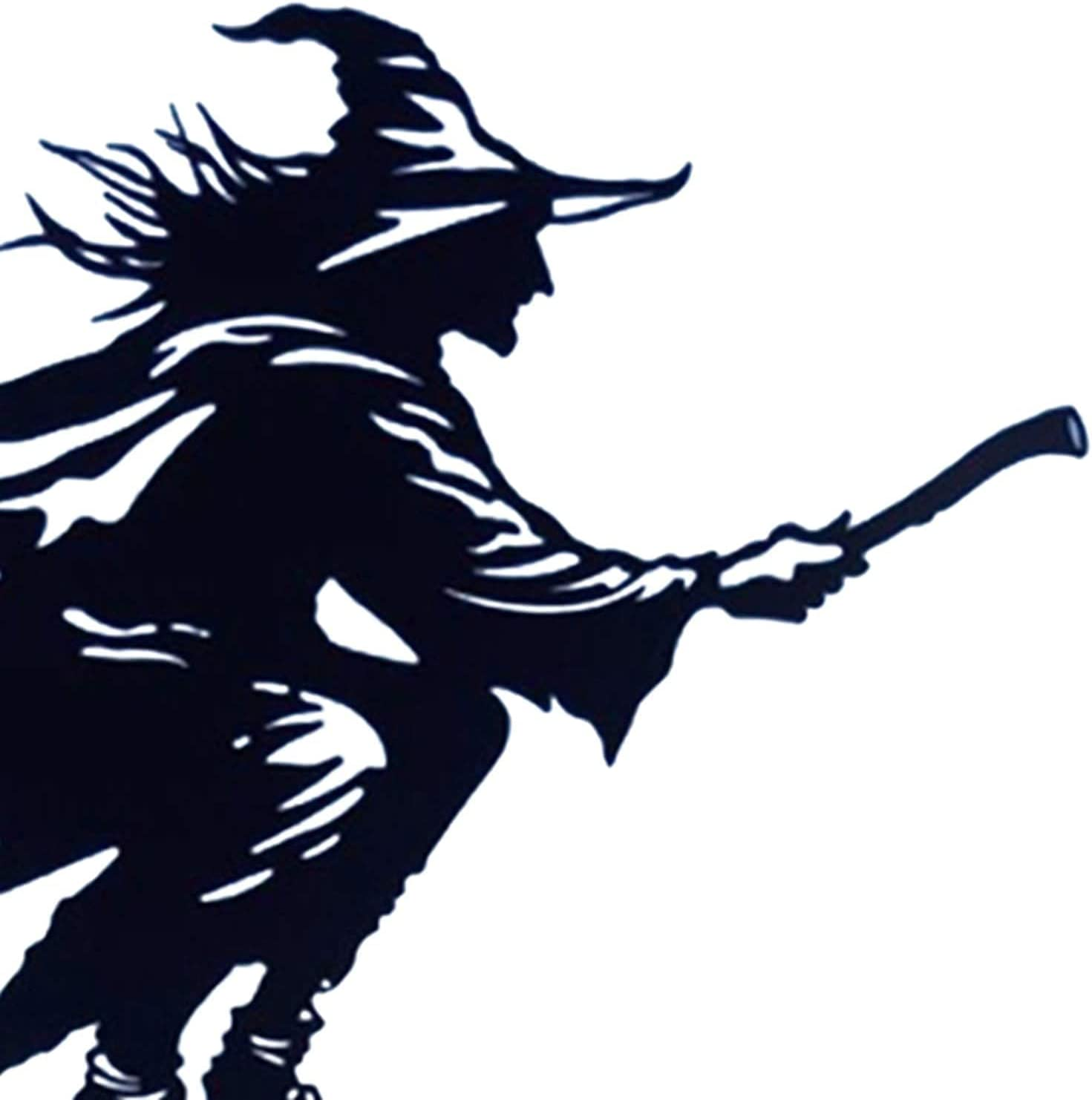 Alnicov Witch Metal Weathervane,Stainless Steel Weather Vane with Roof Mount Roof Garden Decorations for Outdoor Farm Yard Garden Gazebo image number 4