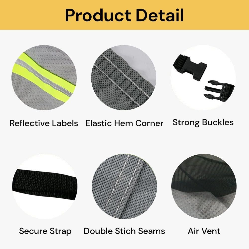 EZONEDEAL Travel Trailer Heavy Duty RV Caravan Cover 20"-22' Waterproof Windproof Uv-Resistant Camper Cover,Camping,Trailer Camper Cover, Travel Cover with Storage Bag for Hiking Garden Accessory image number 2