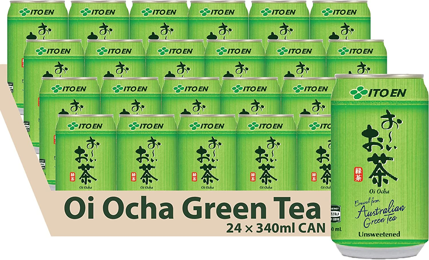 ITO EN - Oi Ocha, Unsweetened Green Tea Brewed from Australian Tea Leaves, 24&times;340Ml image number 1