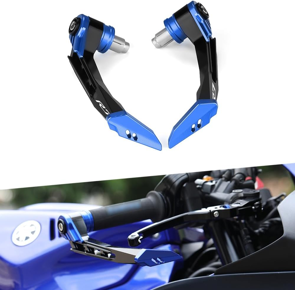 Modeer Handguards for YZF-R7 Motorcycle Handlebar Grips Guard Brake Clutch Levers Protector Accessories (Blue)