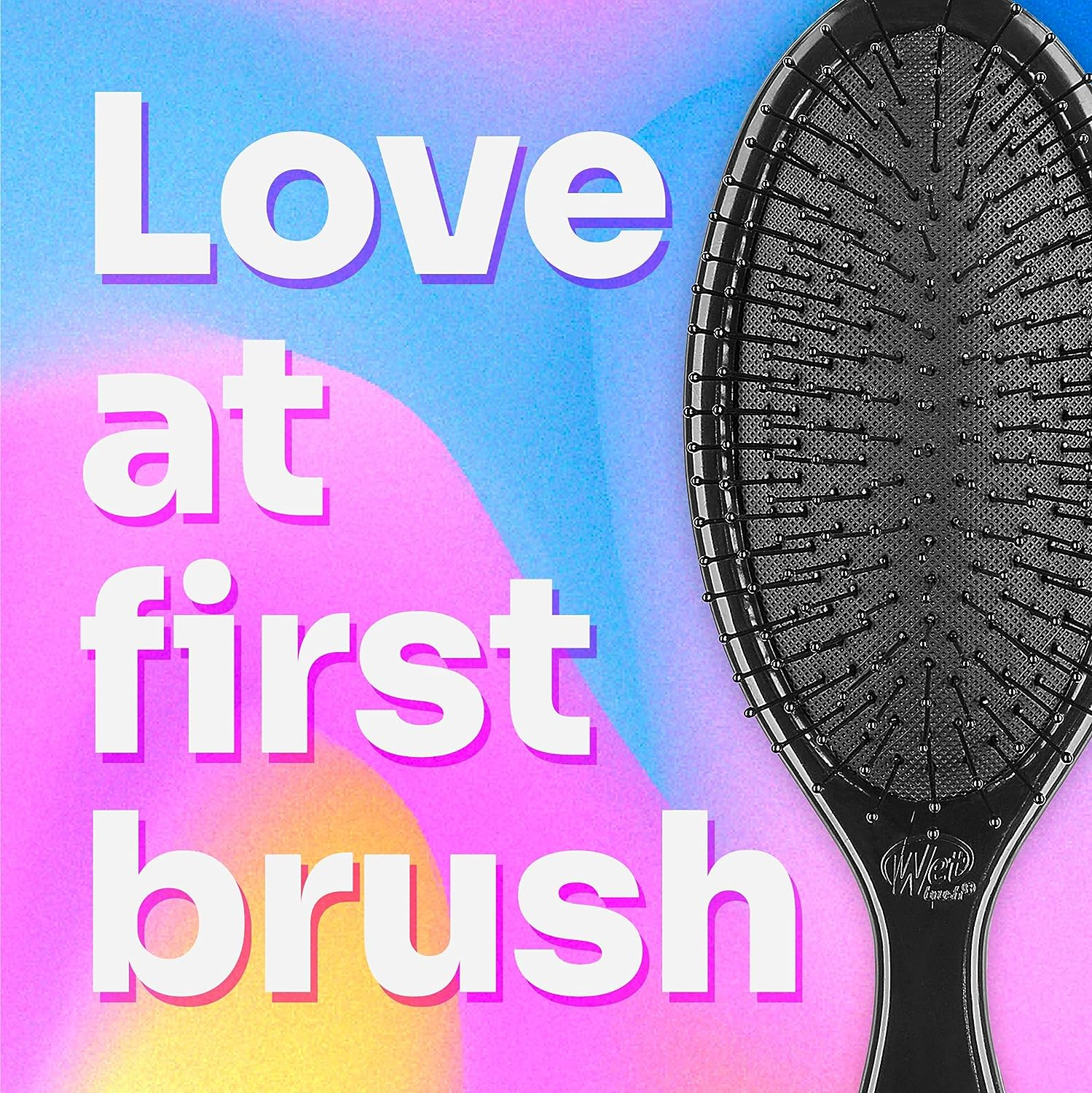Wet Brush Original Detangler Hair Brush Frosty Kit - Ultra-Soft Intelliflex Bristles - Detangling Brush Glides through Tangles for All Hair Types (Wet Dry & Damaged) - 1 Brush & 1 Scrunchie - Frosty Original Detangler image number 2
