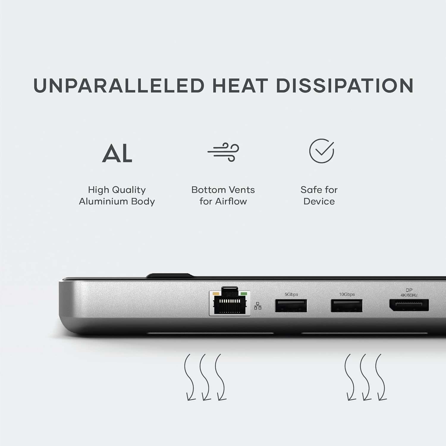 Satechi Dual USB C Docking Station and Stand with Dual 4K HDMI, Display Port, 75W USB-C PD Charging, 2 USBC Data, 2 USB-A, Ethernet, SATA and Nvme SSD Enclosure, for Macbook and Windows Laptops image number 4