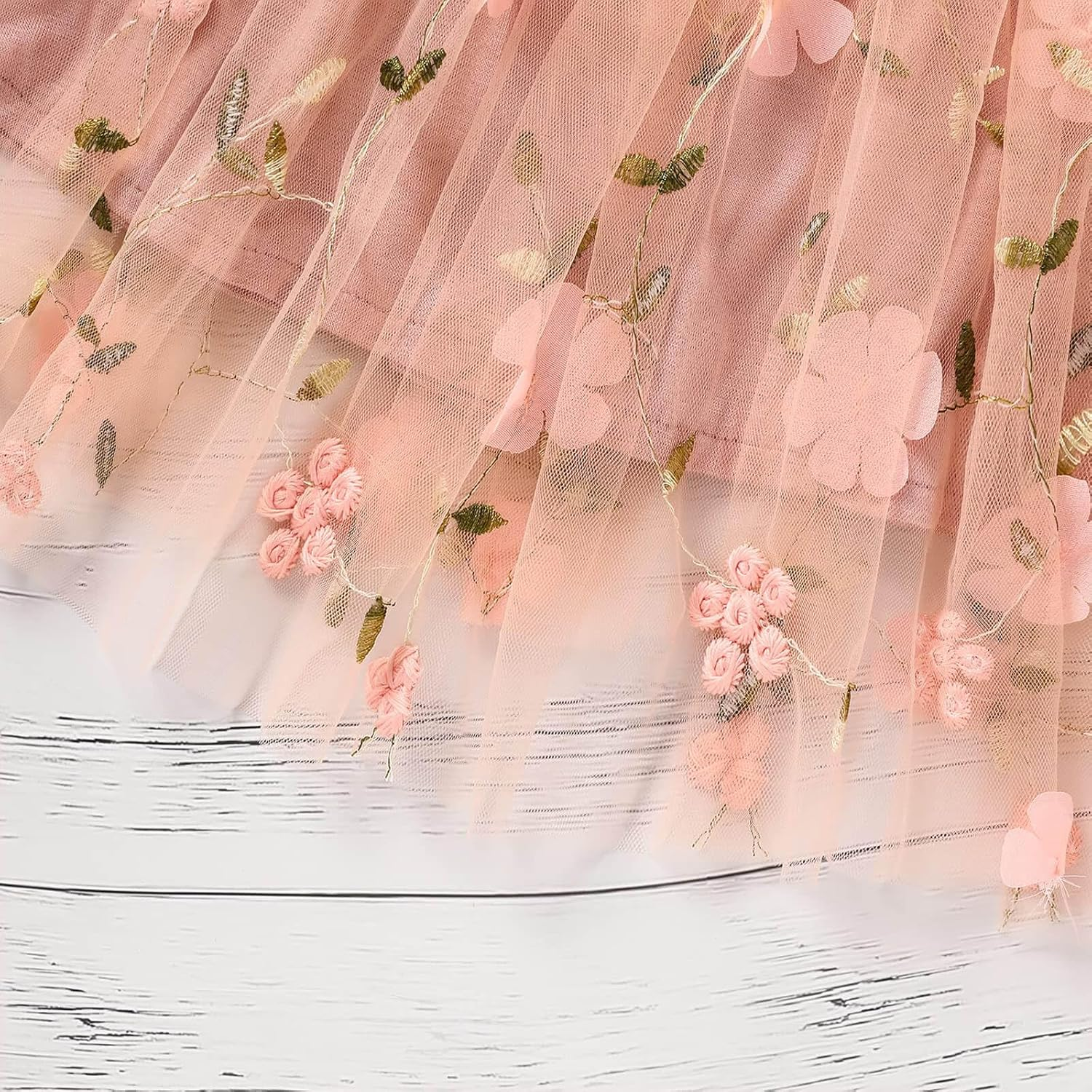 Toddler Baby Girl Tutu Dress Infant Tulle Flower Dresses Girls Sleeveless Sundress 6M-5Y image number 6