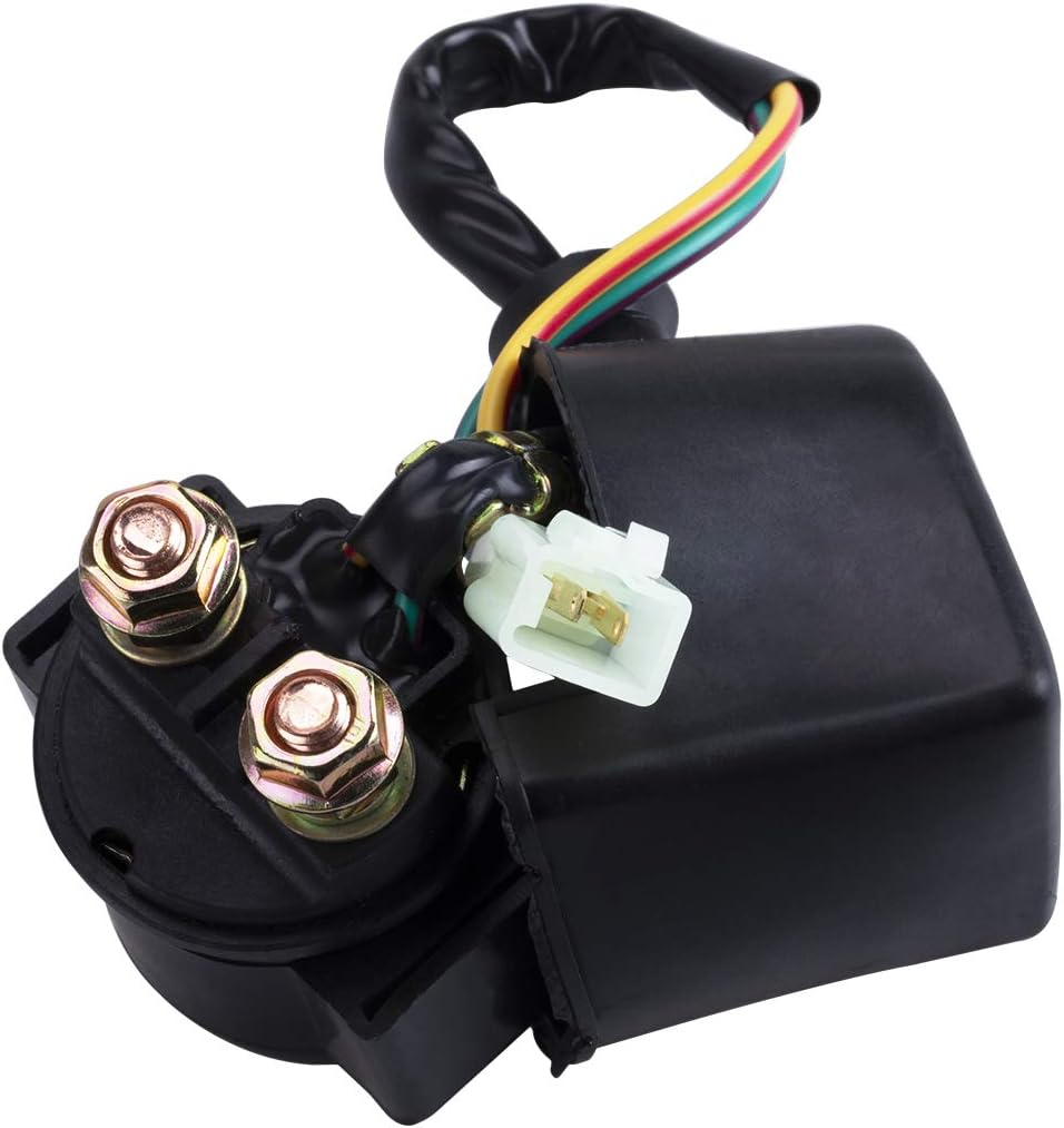 CDI Box Ignition Coil Solenoid Relay Voltage Regulator with Spark Plug Set of Five(5) for 50Cc 70Cc 90Cc 110Cc 125Cc ATV Dirt Bike and Go Kart image number 4