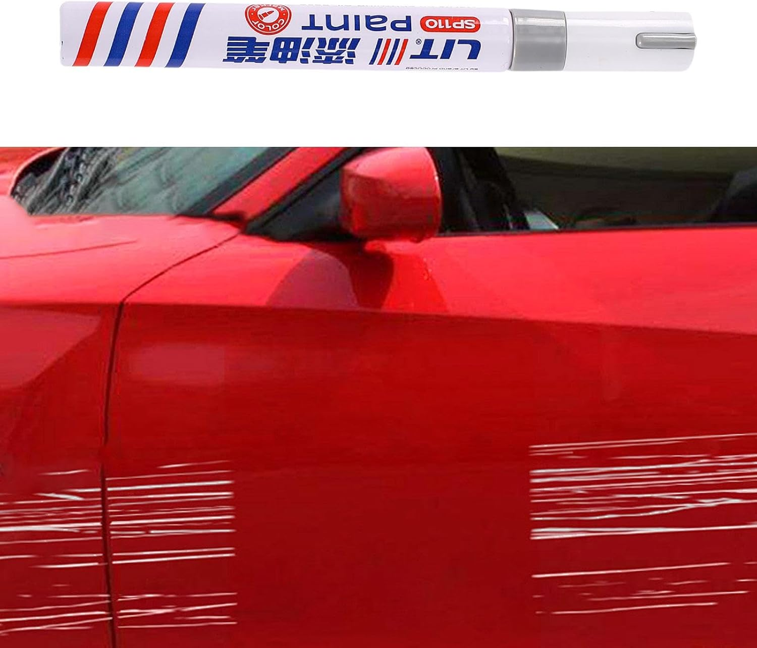 Car Scratch Repair Pen, Car Touch up Fill Paint Paint Pen Professional Touch up Paint for Cars for Repairing Vehicles, Silver - Pink image number 5