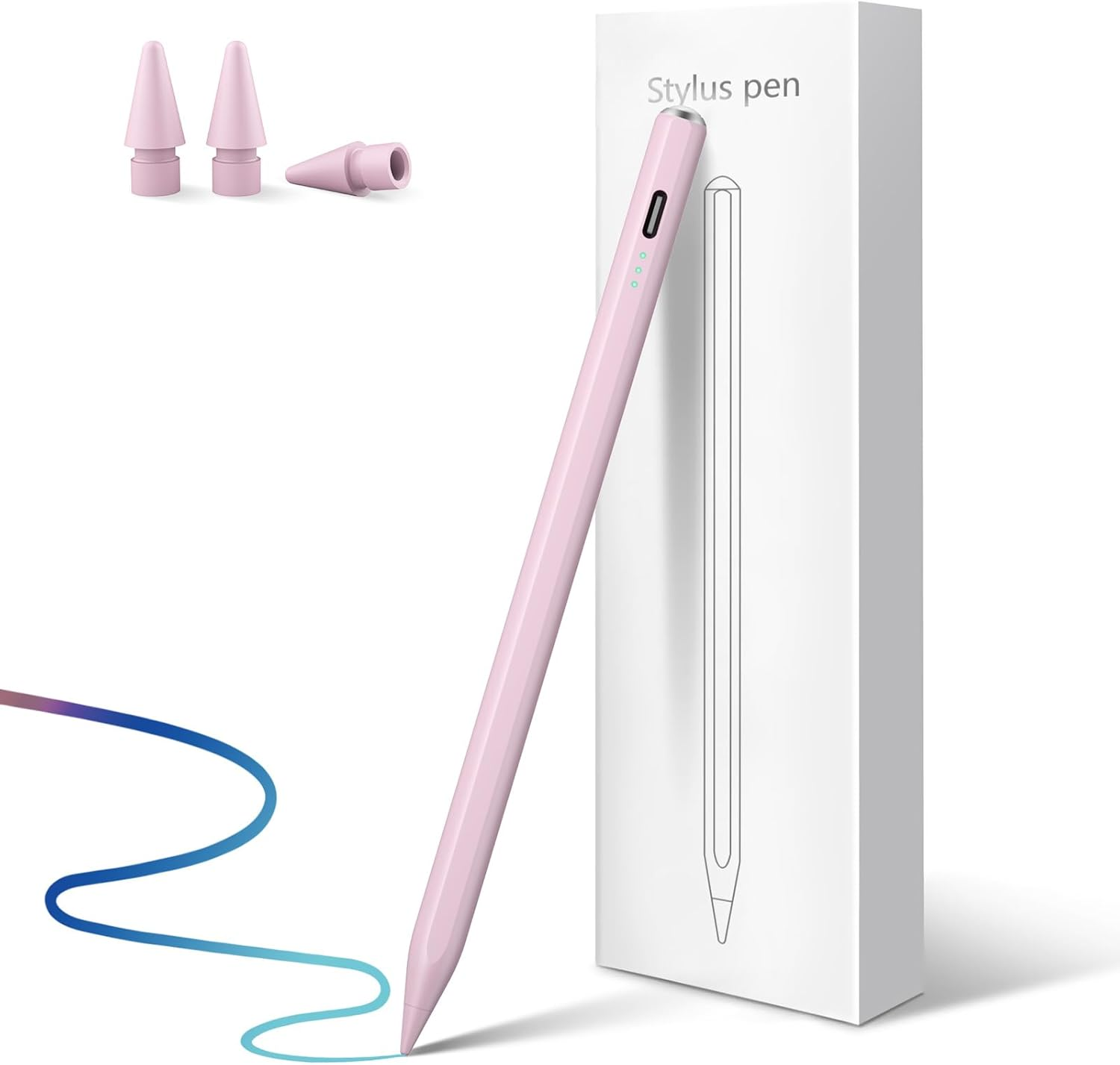 Stylus Pen for Ipad 2025-2018 with 13 Mins Fast Charge,Tilt Sensor Palm Rejection Pencil for Ipad 10/9/8/7/6Th,11Th A16,Air 11/13" M2/M3,Pro 11/13" M4/M5,Pro 12.9",Air 5/4/3,Mini 7/6/5