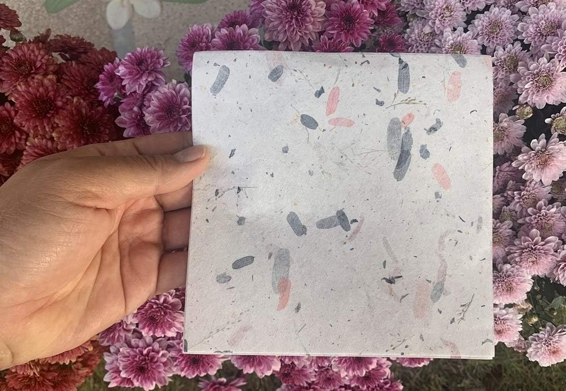 Mulberry Paper 50 Sheets Square Origami Paper Arts Folding Craft Decoration Paper for DIY Crafts image number 4