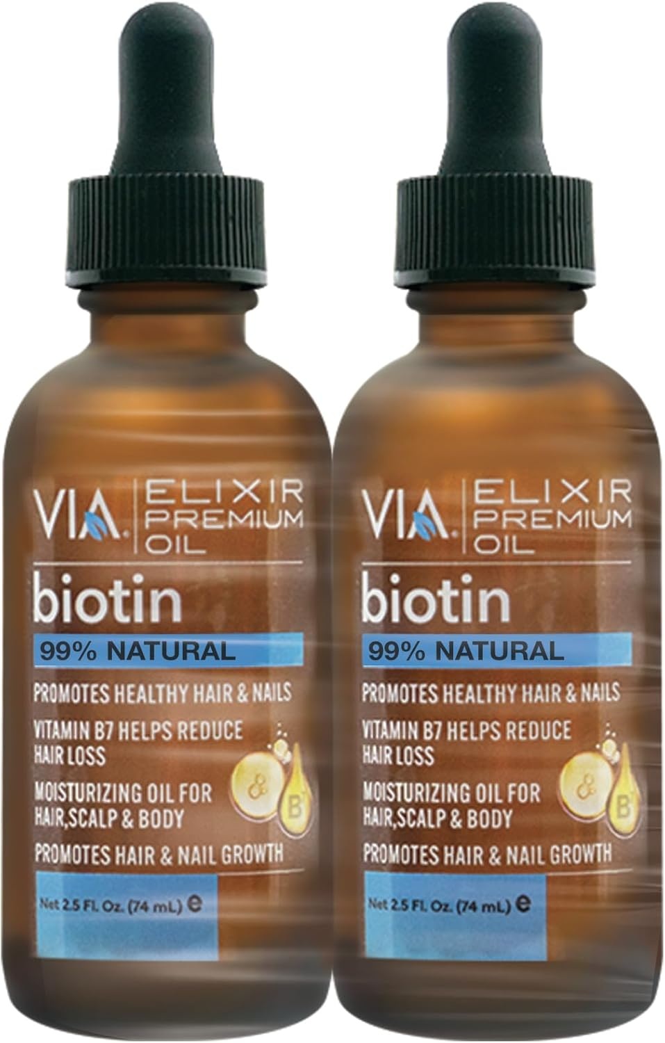 VIA Premium Elixir - Biotin Pack of 2