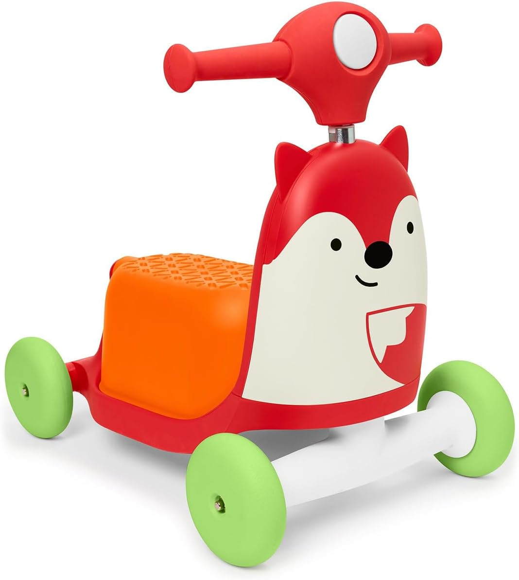 Skip Hop Zoo Fox 3-In-1 Ride on Toy for Toddlers - Baby Walker Push Toy, Ride-On Scooter with Adjustable Handle - Lights & Sounds - Indoor Play for 1&ndash;3 Years image number 5