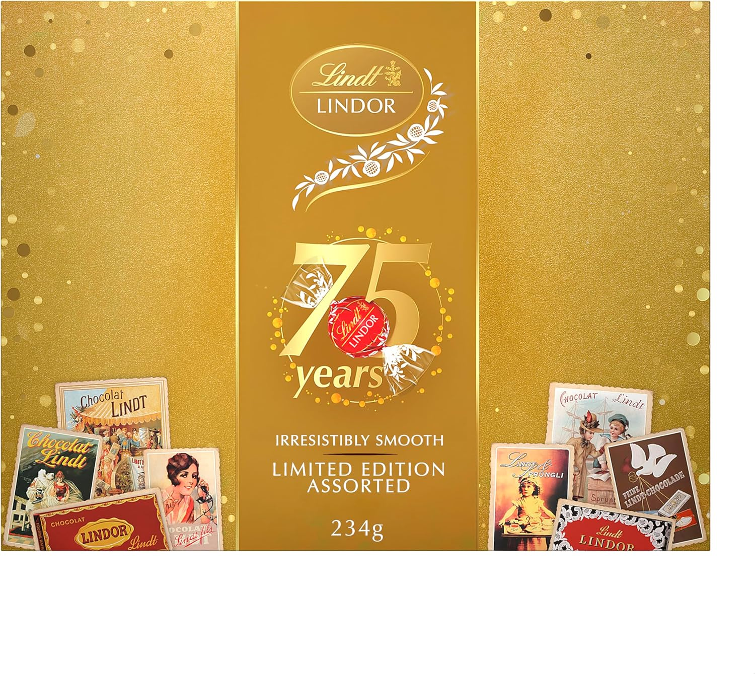 Lindt Lindor Assorted Chocolate Heritage Gift Box 234G image number 1
