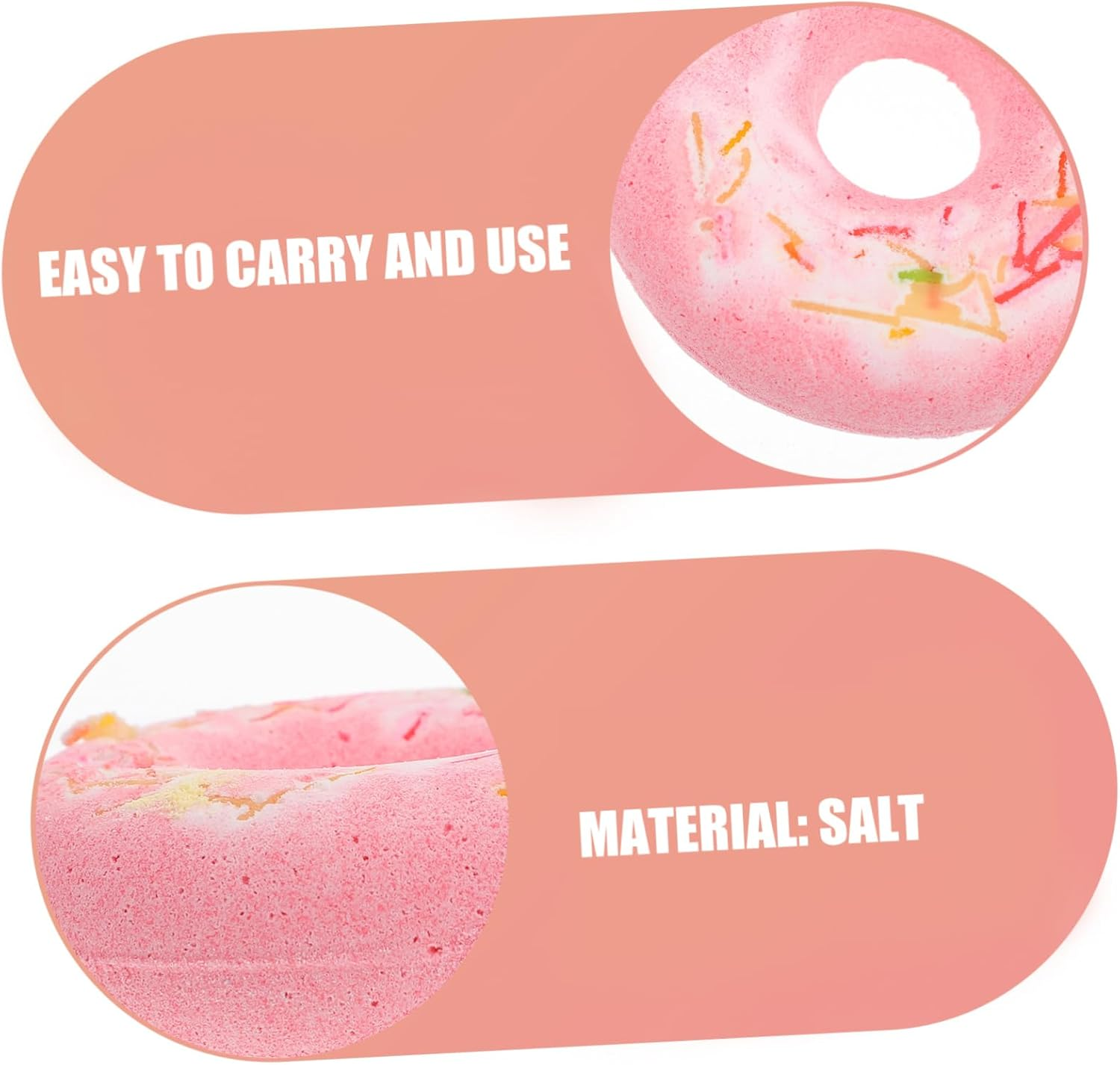 4Pcs Cake Shape Spa Bath Balls Supplies for Boys and Girls Adults Random Color image number 5