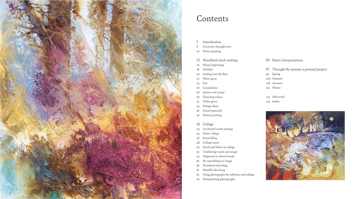 Poetic Woods: Experimental Watercolour and Collage image number 3