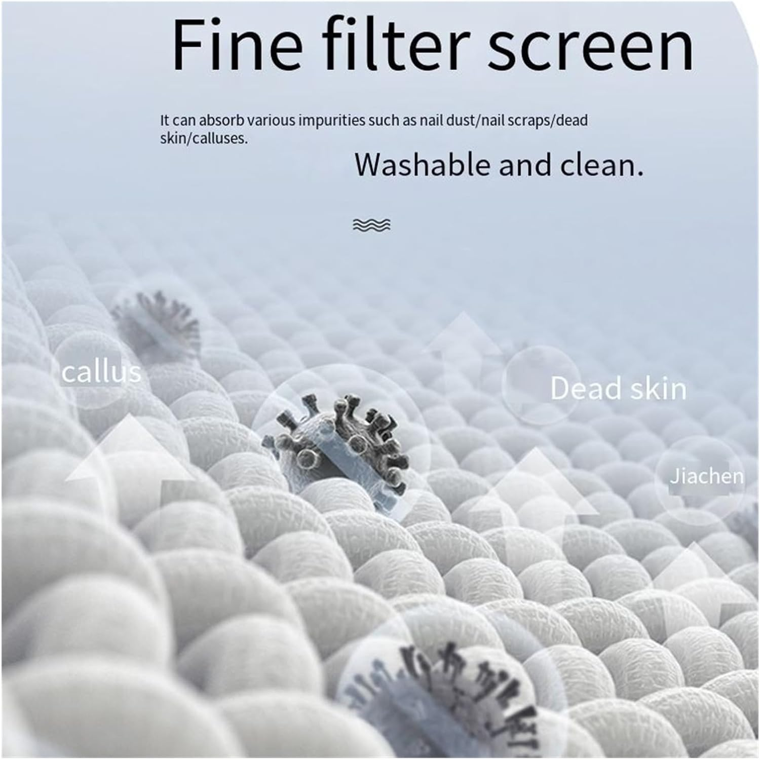 Nail Dust Collector, 150W High Power Charge Nail Vacuum Cleaner Charge Desktop Nail Vacuum Cleaner Manicure Dust Collector Exhaust Fan with Filters(Blue) image number 3