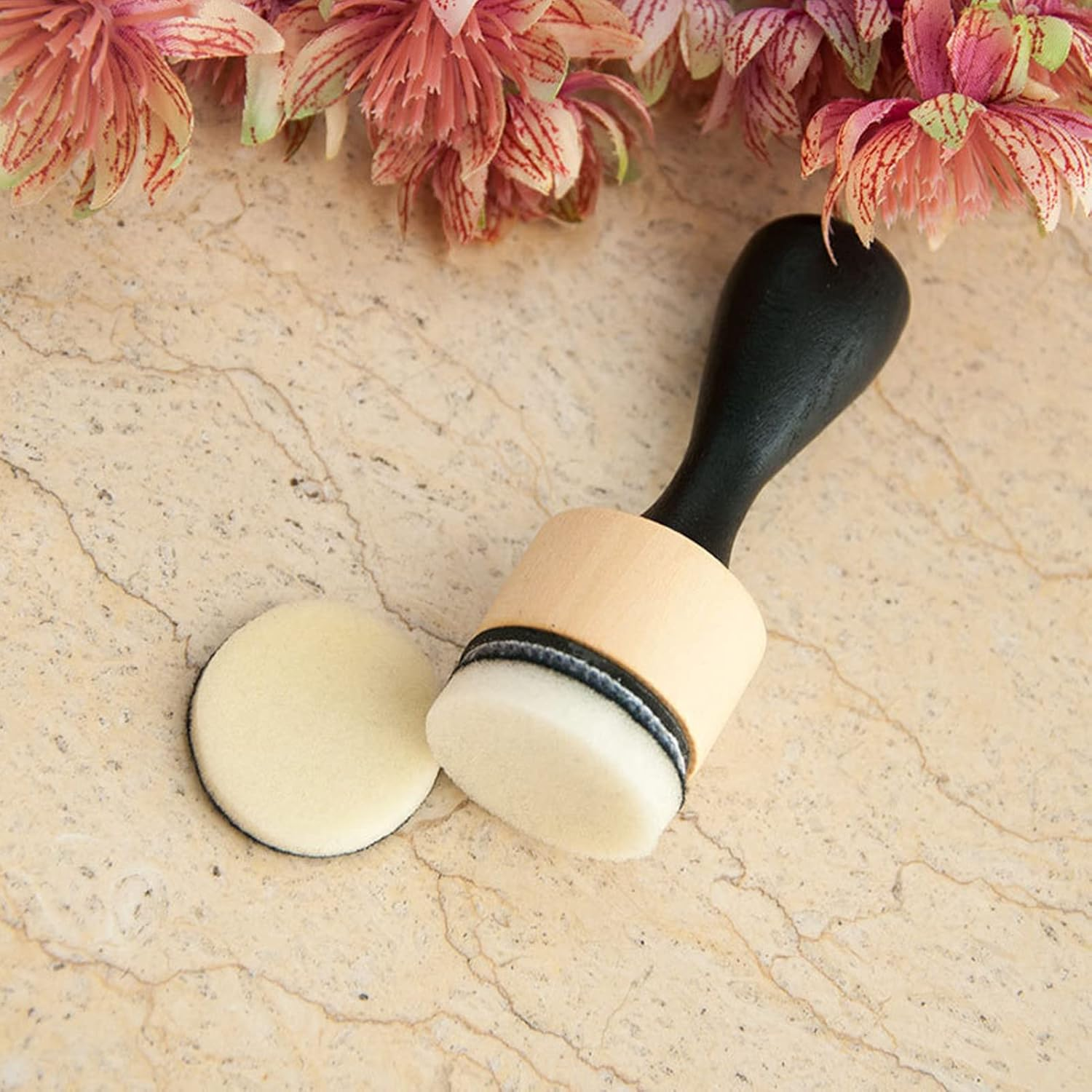 Ink Blending Tool, Wooden Handle Ink Paints Mixing Blending Tool DIY Crafts Painting Tools for Scrapbooking image number 1