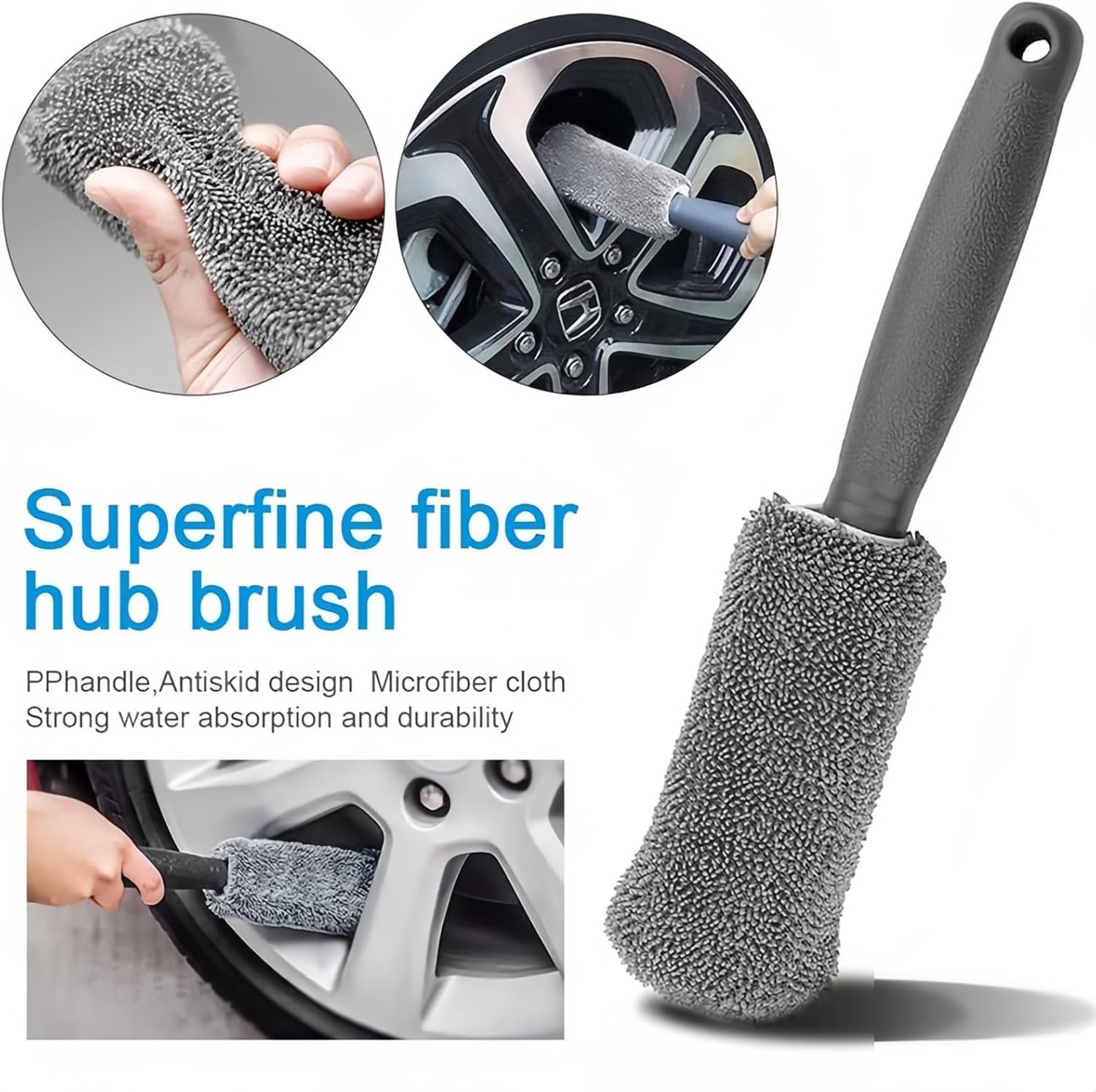 Car Detailing Towel Set, 9Pcs Car Wash Cleaning Tools Kit, Super Absorbent Auto Detailing Towel with Soft Microfiber Cloth, for Cleaning Wheels, Interior, Exterior, Leather, Air Vents image number 1