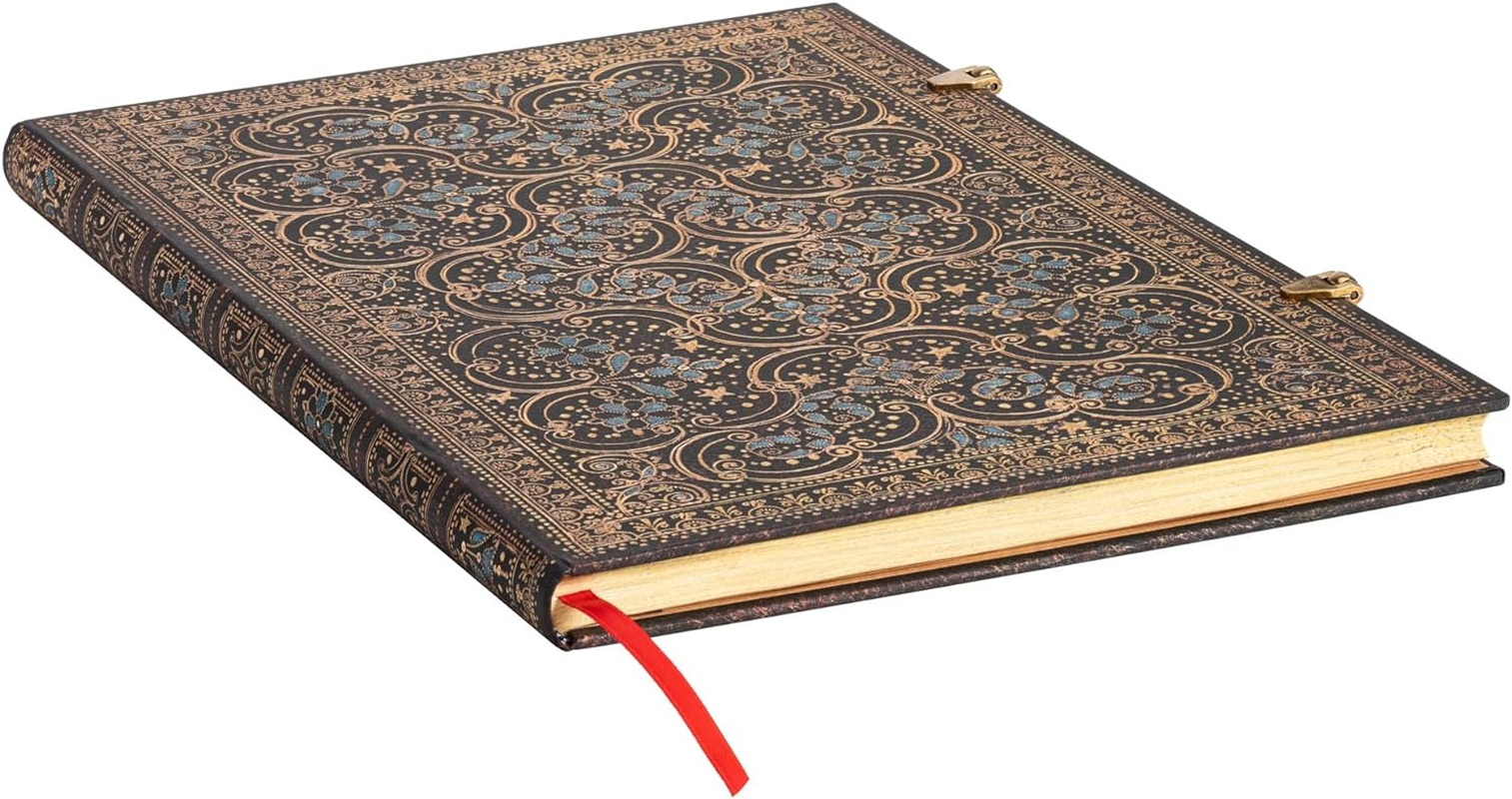 Restoration Grande Unlined Hardcover Journal: Hardcover, 120 Gsm, Ribbon Marker, Pouch, Clasp Closure, Book Edge Printing image number 2