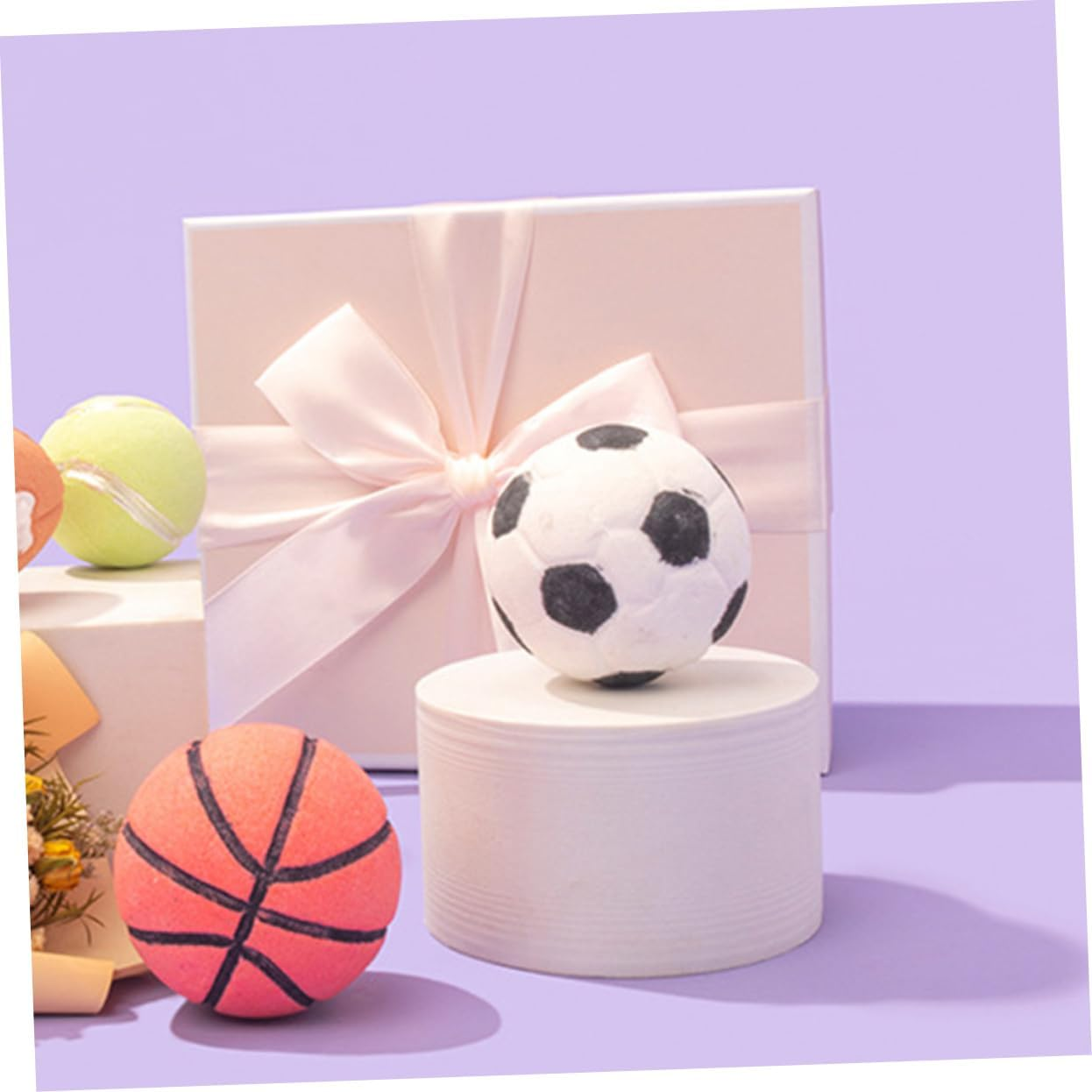 2Pcs Football Bath Salt Bomb Aromatherapy Bath Bomb Essential Oils For image number 5