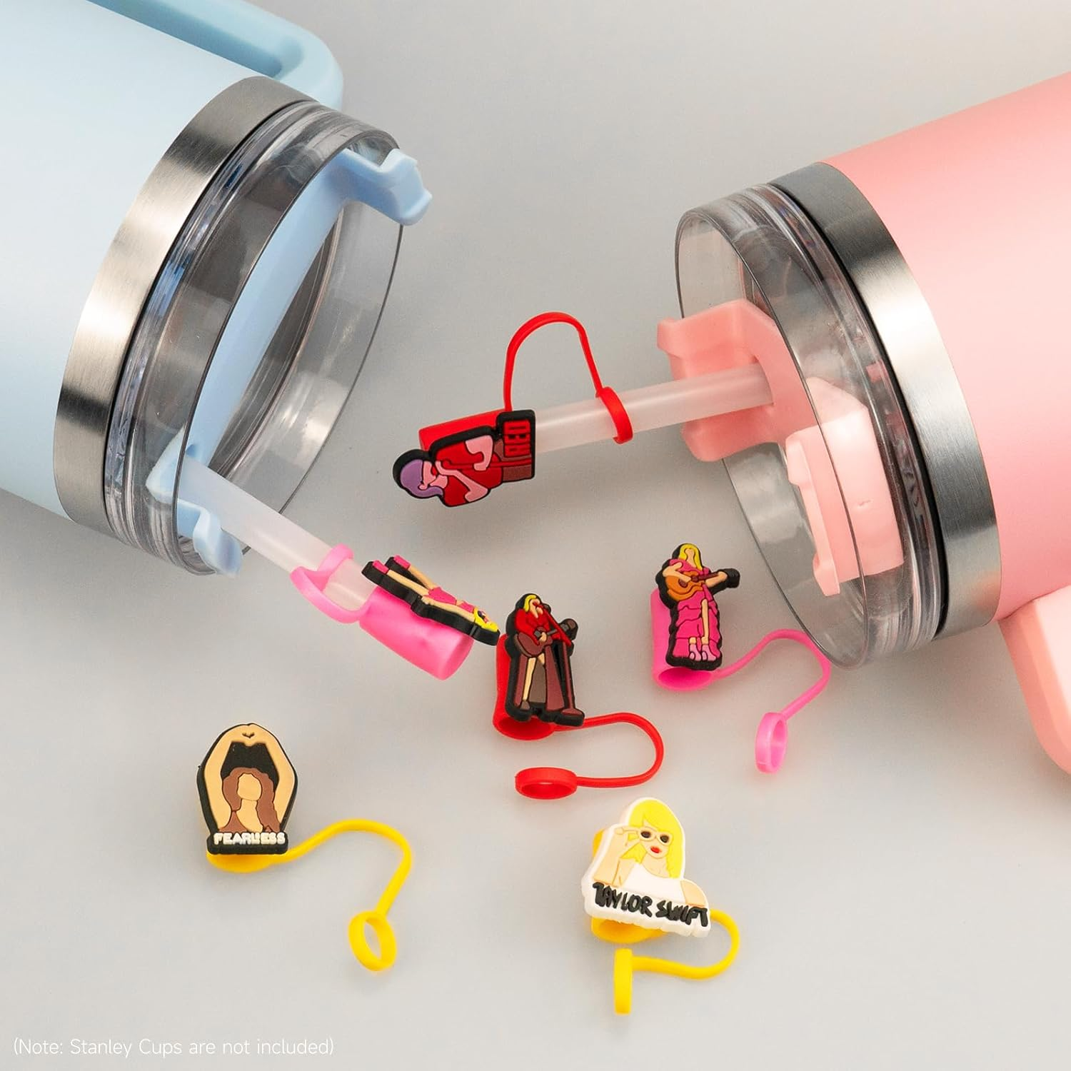 6Pcs Taylor Silicone Straw Covers Caps Compatible with Stanley Cups 30 Oz / 40 Oz Straw Toppers 10Mm Silicone Cute Straw Stopper Stanley Cup Accessories image number 1