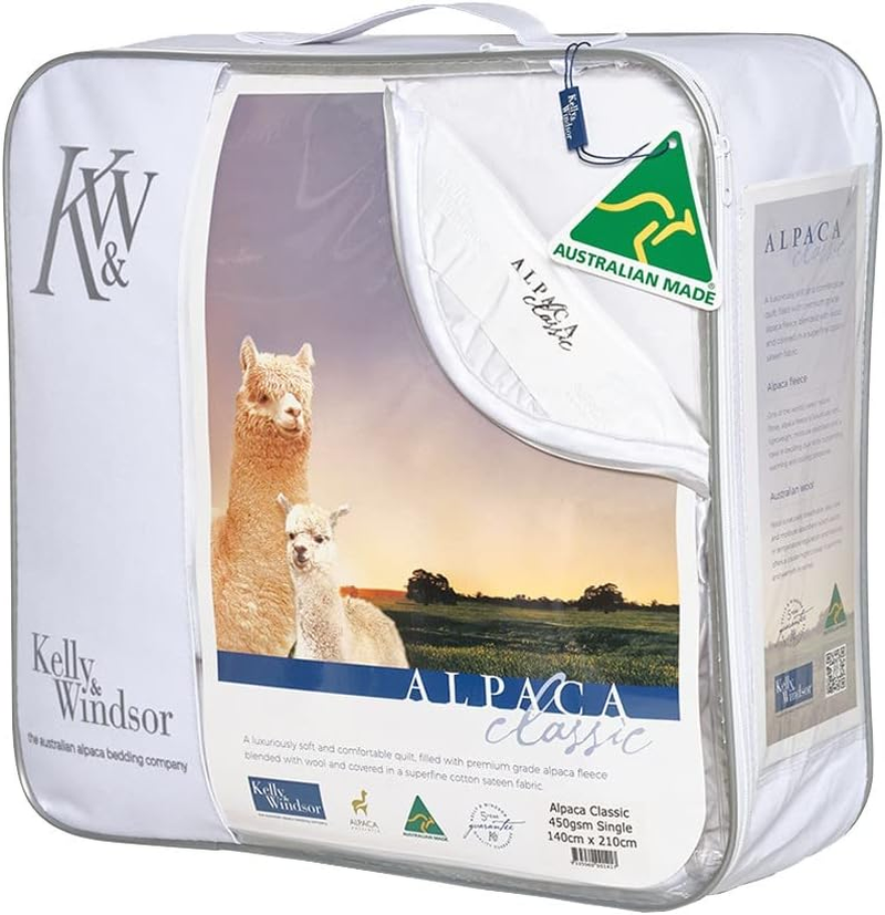 Kelly & Windsor Alpaca Classic His and Hers Quilt, Queen image number 1